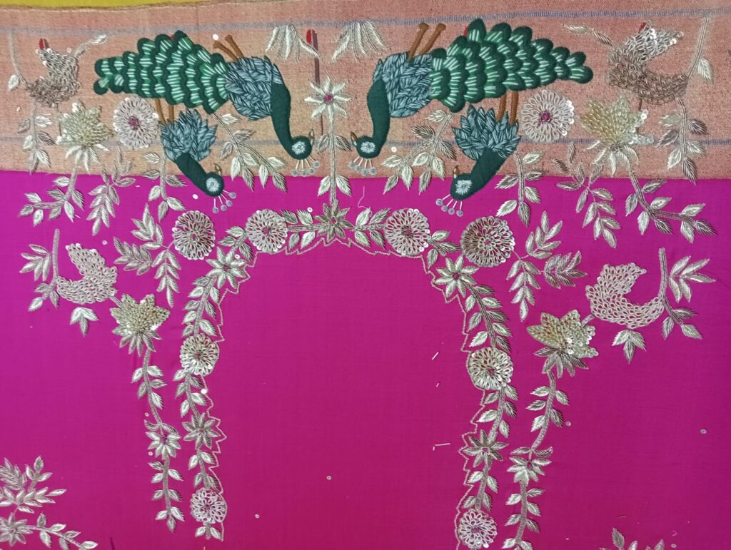 Custom hand embroidery by Embroyal — handcrafted and handmade pieces created with passion by a professional embroidery artist.