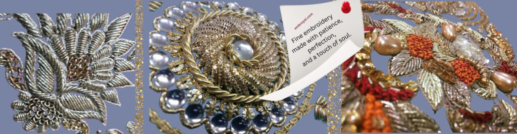 Custom hand embroidery by Embroyal — handcrafted and handmade pieces created with passion by a professional embroidery artist.