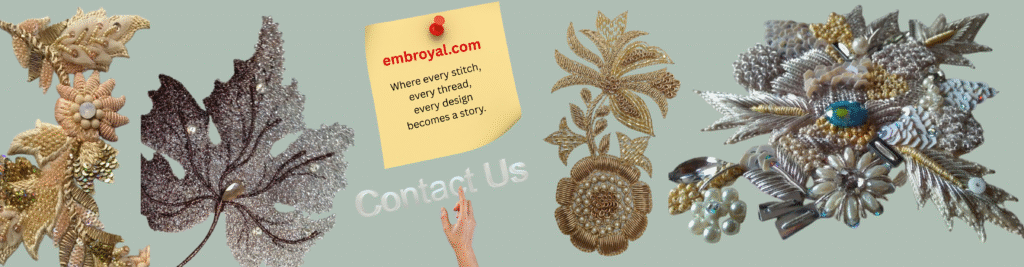Custom hand embroidery by Embroyal — handcrafted and handmade pieces created with passion by a professional embroidery artist.