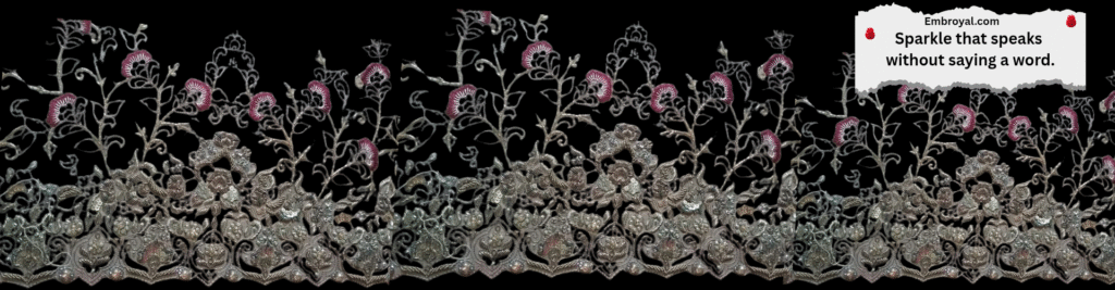 Custom hand embroidery by Embroyal — handcrafted and handmade pieces created with passion by a professional embroidery artist.