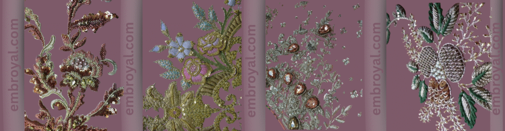 Custom hand embroidery by Embroyal — unique designs crafted with passion and precision by a skilled embroidery artist.