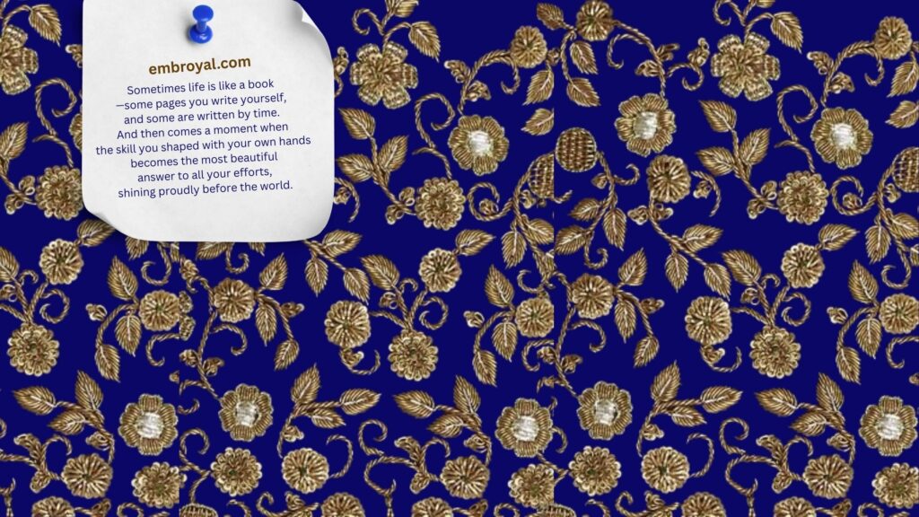 Custom hand embroidery by Embroyal — handcrafted and handmade pieces created with passion by a professional embroidery artist.