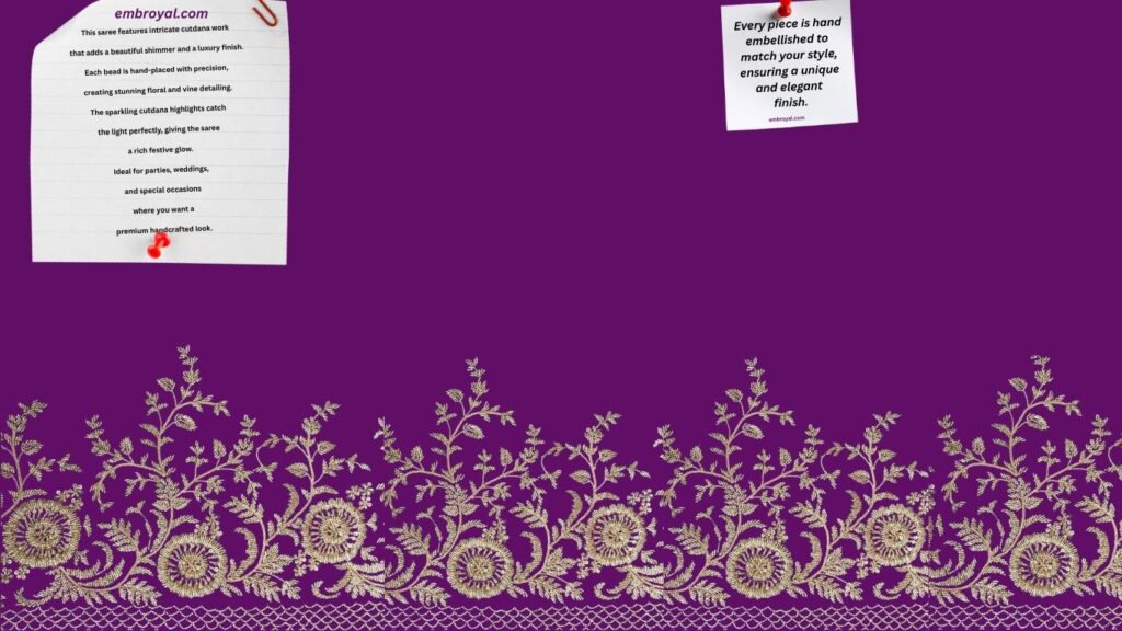 Custom hand embroidery by Embroyal — handcrafted and handmade pieces created with passion by a professional embroidery artist.